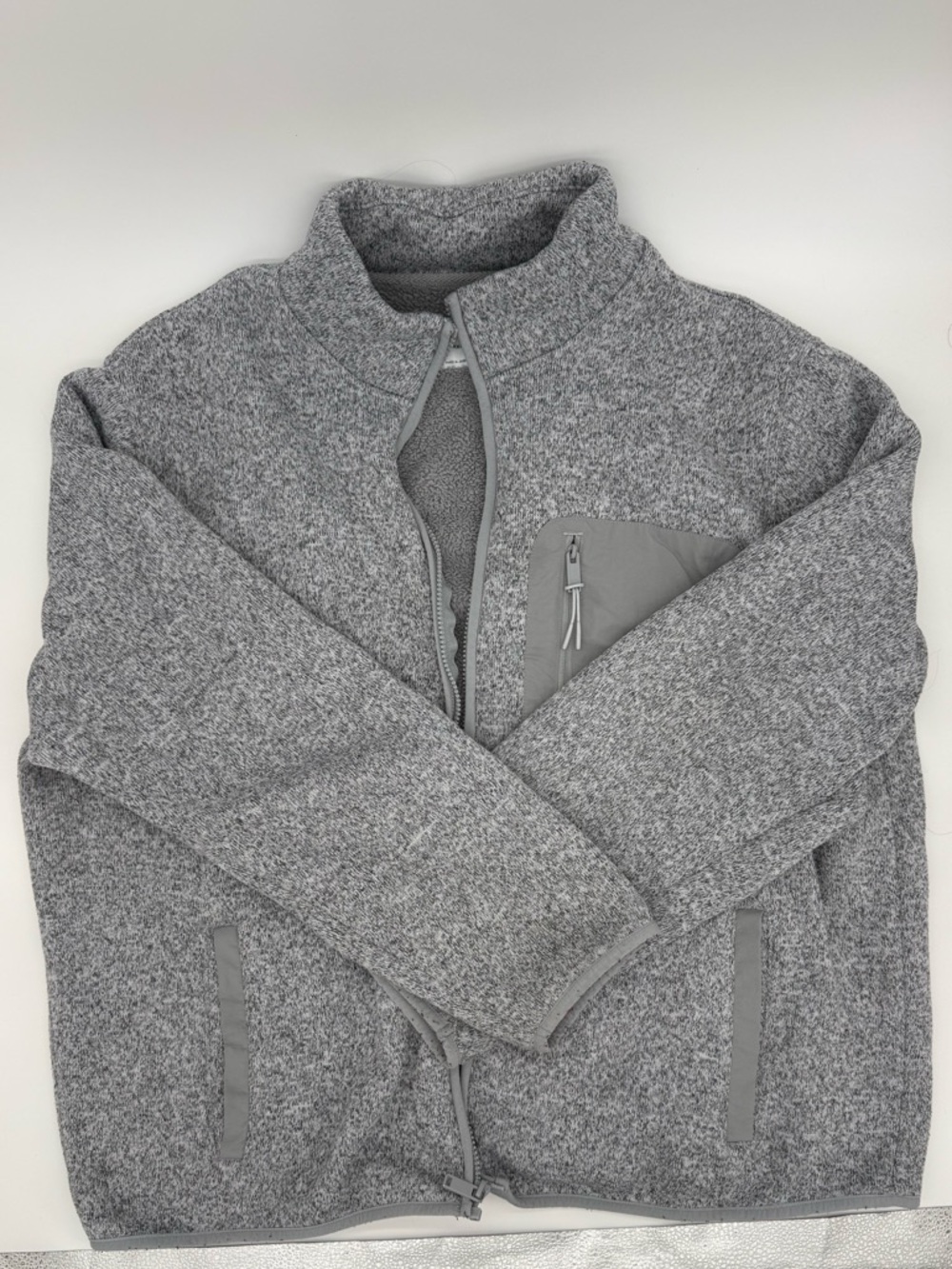 Old Navy Gray Heather Zip-Up Women's Jacket